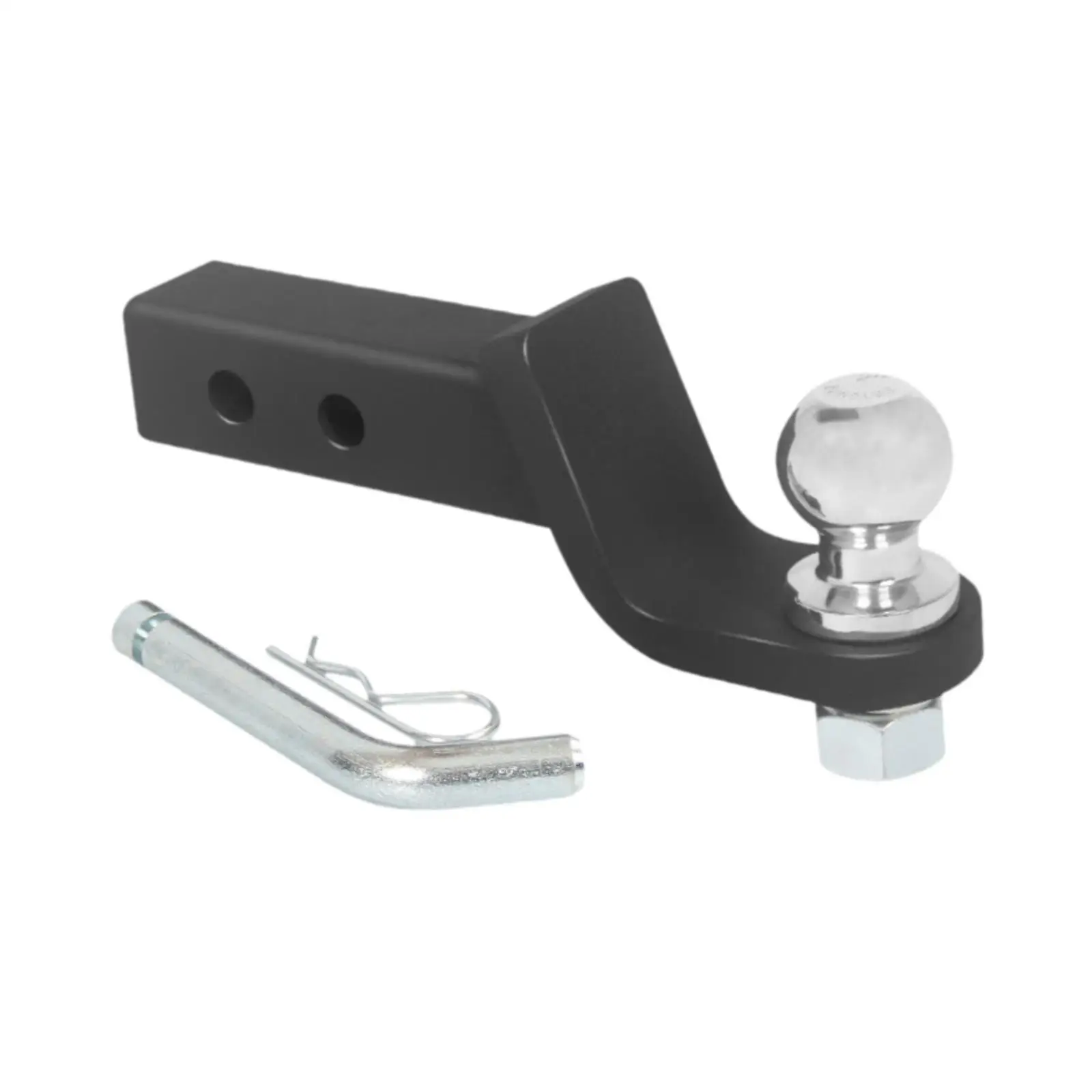 2 Inch Loaded Trailer Hitch Ball Mount Safe Connector with Hitch Pin for Heavy Duty Towing Applications