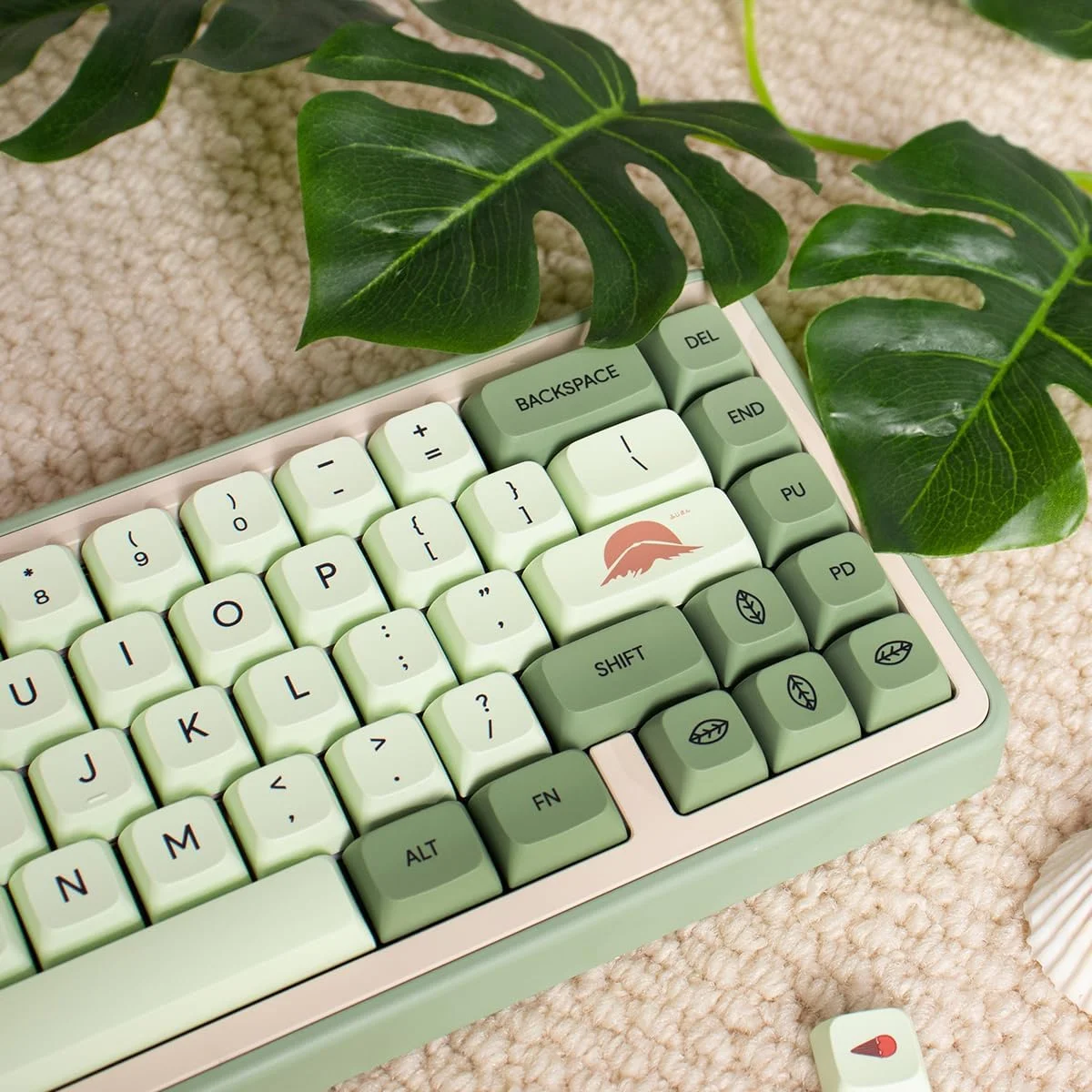Factory direct sales 123 keys matcha keycaps XDA highly  PBT material phonetic Russian Korean Spanish Arabic French Thai German