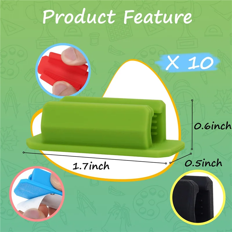 

Efficient 30Pcs Adhesive Silicone Pen Holder For Desk, Pencil Holder, Marker Holder,Pen Holder Set Teacher Supplies