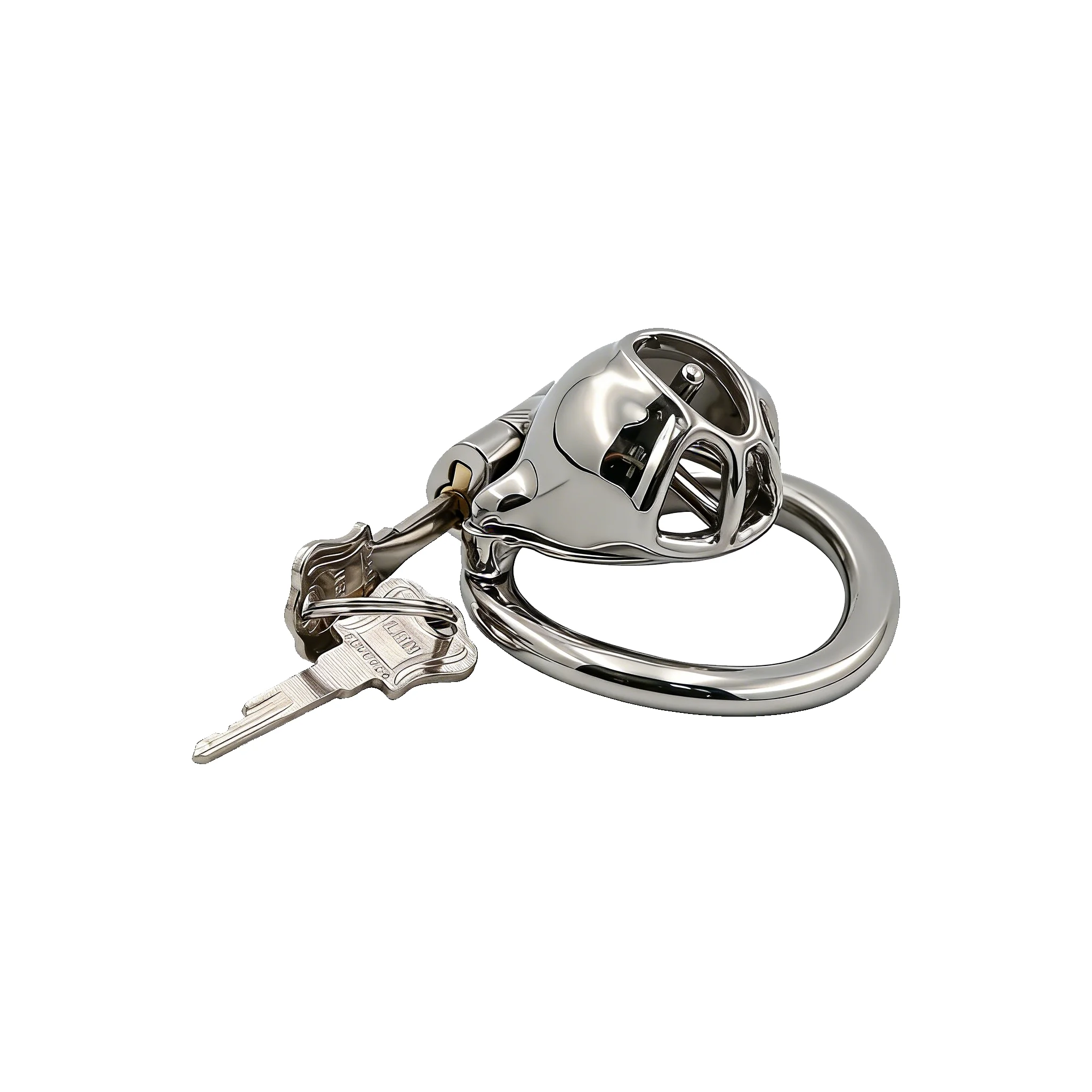 Men's masochistic love chastity cage mechanical multifunctional adult product CB lock restraint abstinence chastity lock
