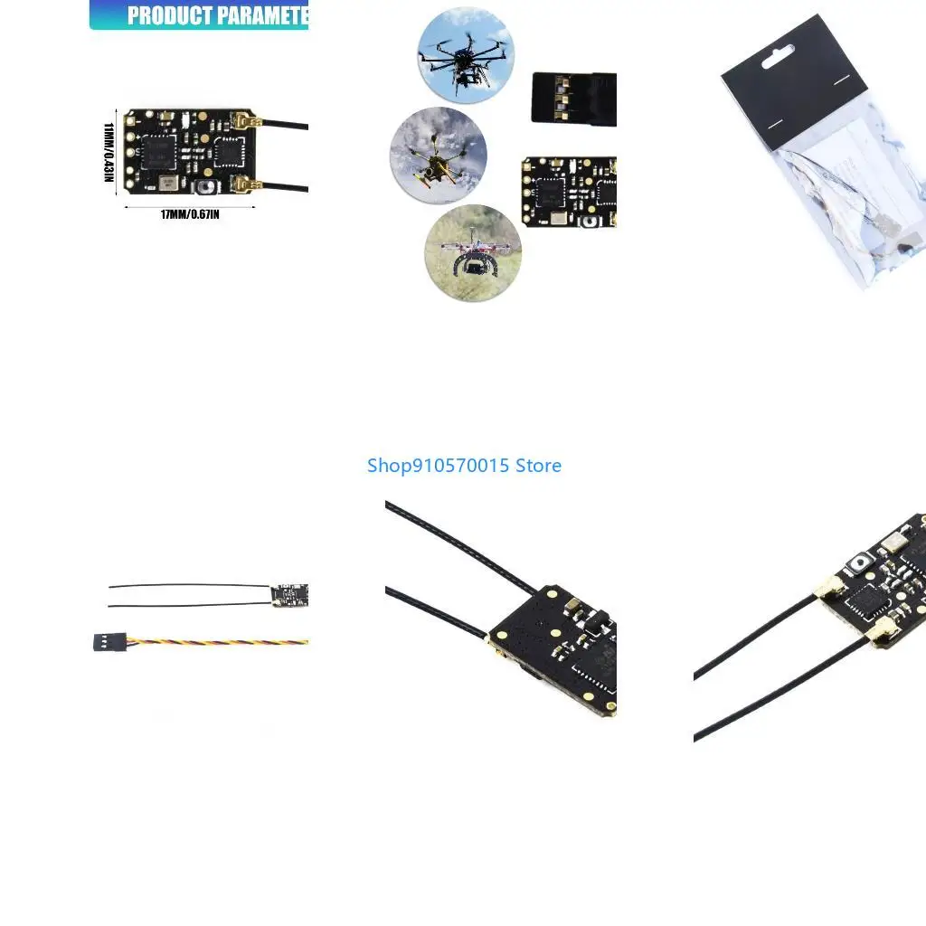 B95C High Performances R81 V2 8 Channel Receiver Supports D8 D16 SFHSS Formats For FPV Racing