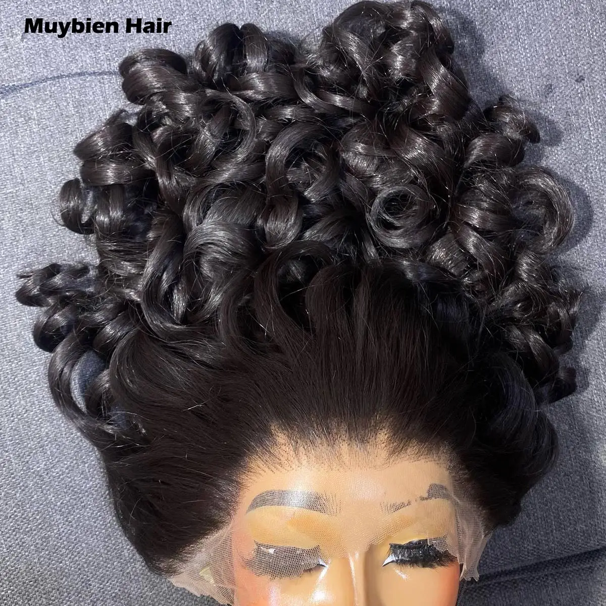 Pre Plucked 13x6 HD Lace Front Bounce Glueless Drawstring Wig 100% Human Hair 13x4 HD Lace Loose Loose Curly Wig Ready to Wear