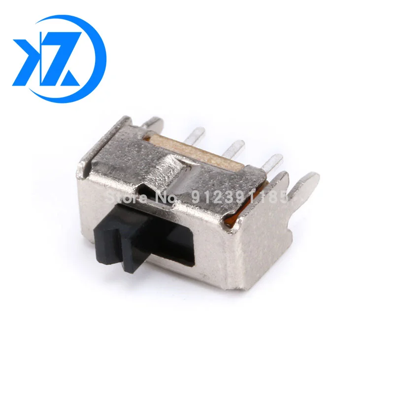 10PCS SS12D07 mini Slide Switch 3pin 2 Position 1P2T SPDT High quality toggle switch Handle:3MM/4MM/5MM/6MM