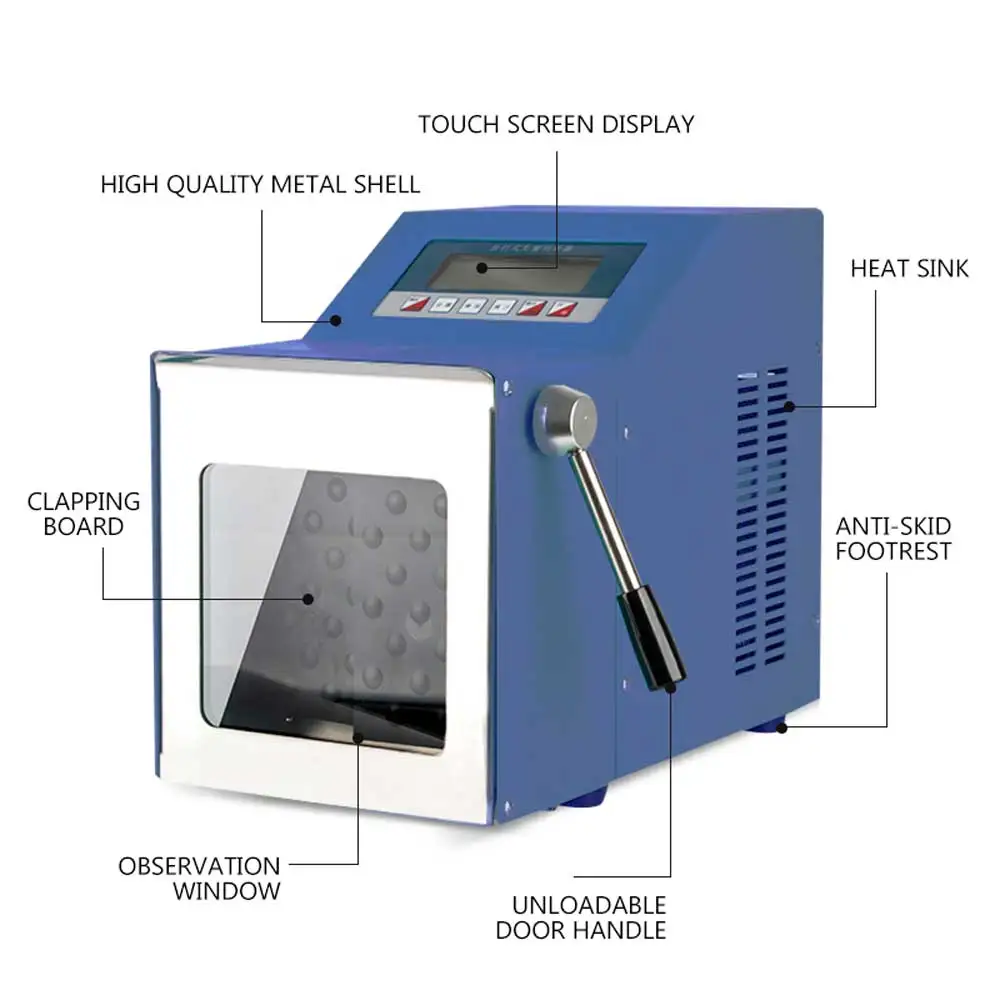 Clapping style LCD Aseptic Homogenizer Stainless Steel Percussion Homogenizer Tissue Mashing Homogeneous Disperser 220V