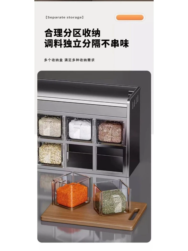 رف تخزين توابل المطبخ غير اللكم متعدد الوظائف مثبت على الحائط لزجاجات توابل الحائط