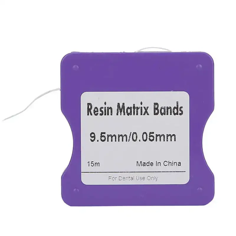 

15m Dental Resin Matrix Bands Light Cured Teeth Restoration Clear Strips Temporary Restorative Film Dentist Orthodontic Material