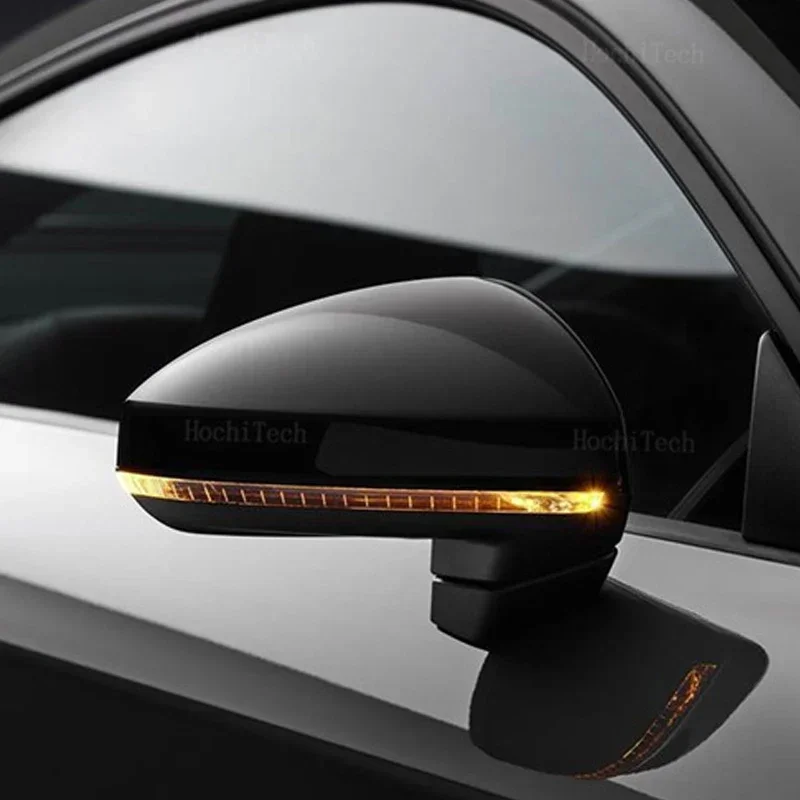 الكربون نمط غطاء استبدال غطاء مرآة الرؤية الخلفية لأودي R8 4S 2016-2022 TT TTS TTRS MK3 FV 8S 2015-2022 أسود لامع