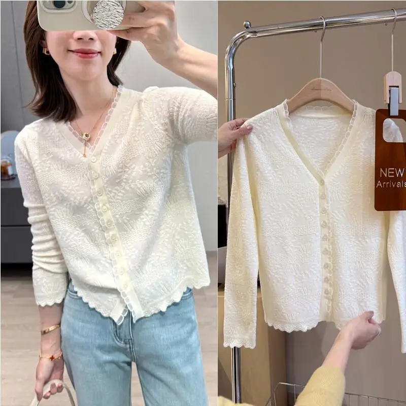 

Cardigan Sweater Coat korean popular Knitted Cardigan Woman clothes winter 2025 Loose Thick cozy tops women's clothes Knitwear