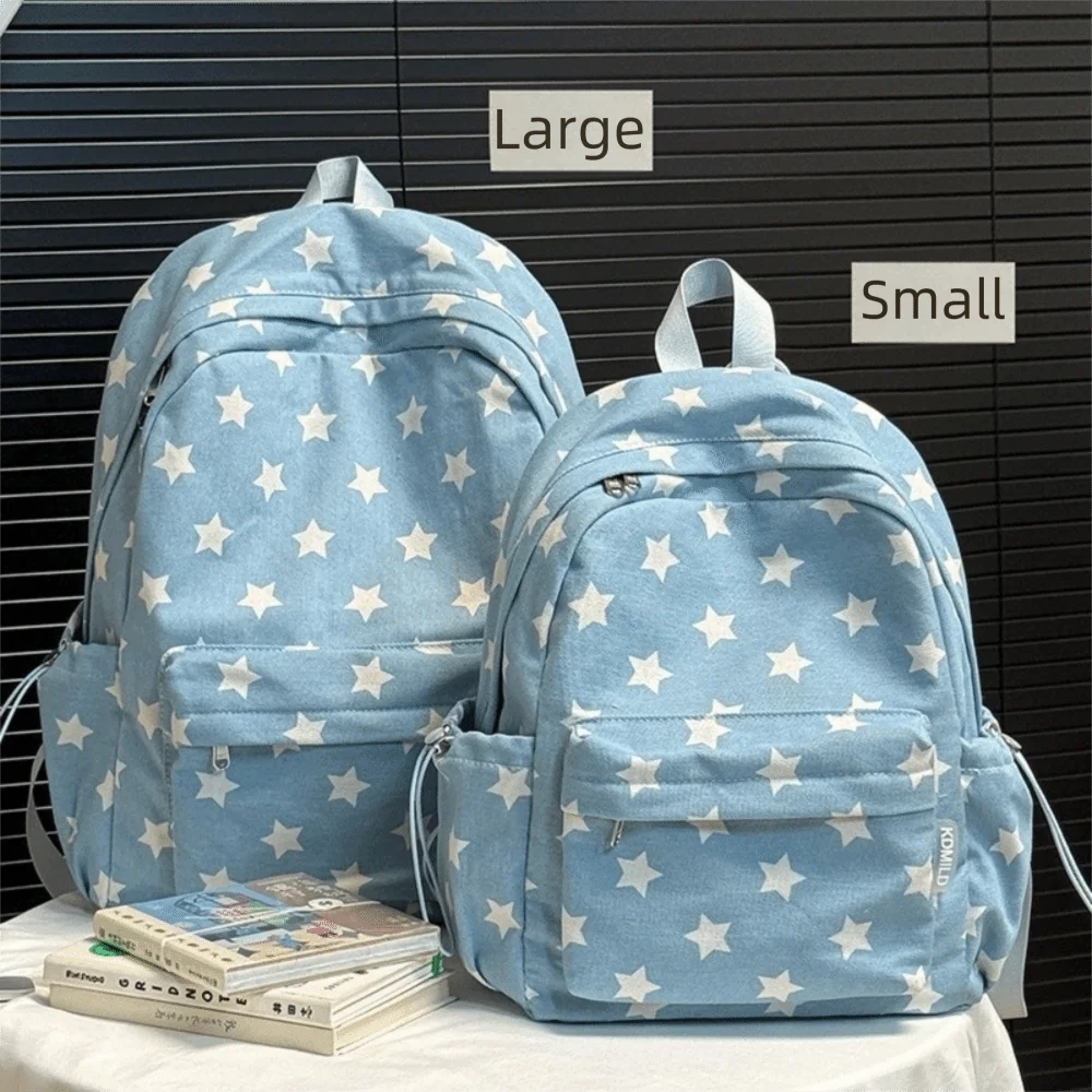 Fashion Polka Dot Pattern Schoolbag Star Lightweight Leisure Travel Bag Large Capacity New Commuting Computer Bag Commuting