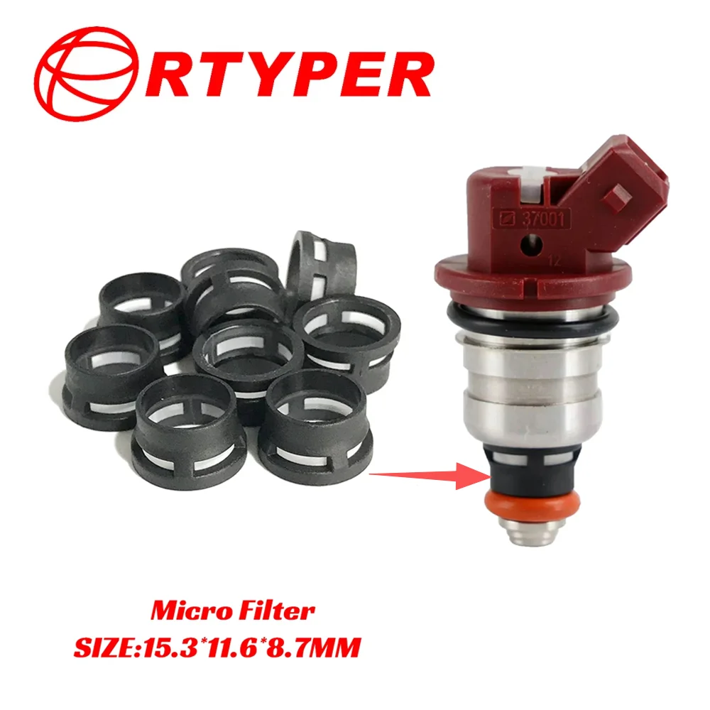 100 PCS 804528 37001 Fuel Injector Micro Filter Ring Type Filter 12017 For Ford 275500460 Fits for Mercury Optimax Marine