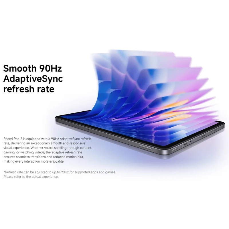 إصدار عالمي من Xiaomi Redmi Pad 2 WIF، شاشة Helio G100-Ultra 11 بوصة 2.5K شفافة كريستالية 18 وات شحن سريع وبطارية 9000 مللي أمبير في الساعة