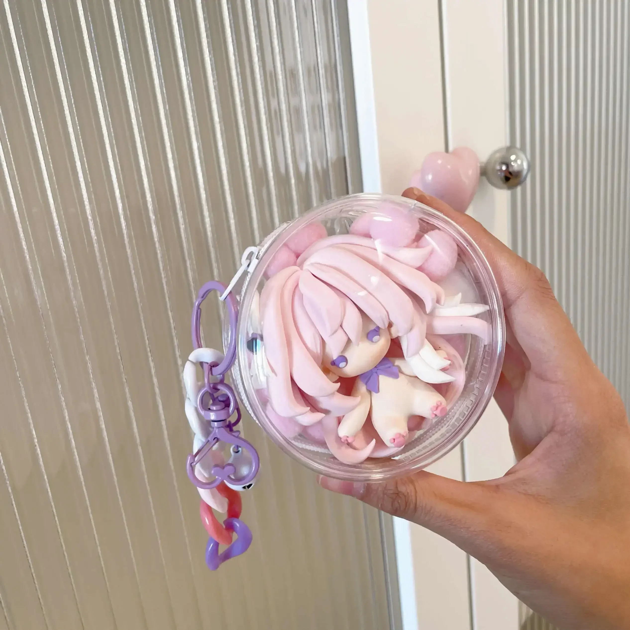 Ornamento anime fatto a mano Halloween Honkai: Star Rail Elysia Cosplay Q Versione Portachiavi Ciondolo Portachiavi Souvenir Regalo mascotte