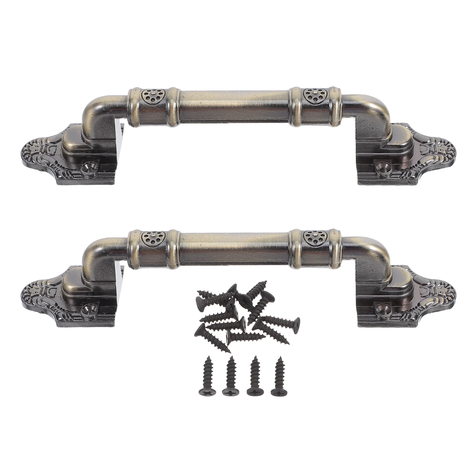 

2 Pcs Barn Door Handle Boho Dresser Knobs Pull European Furniture Drawer Pulls Handles Alloy