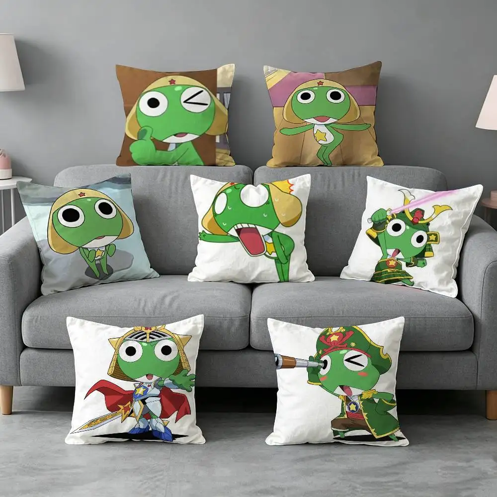 Keroro Gunsous-s Frog-g Pillow cover gift High definition digital printing,Surprise  vivid pattern Household.