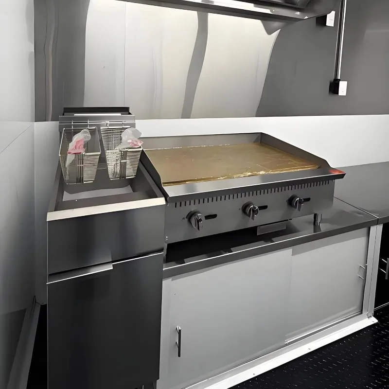 Mobile Kitchen Food Trailers Fully Equipped Remorque Mobile Pizza Fast Food Trucks With Full Kitchen For Sale