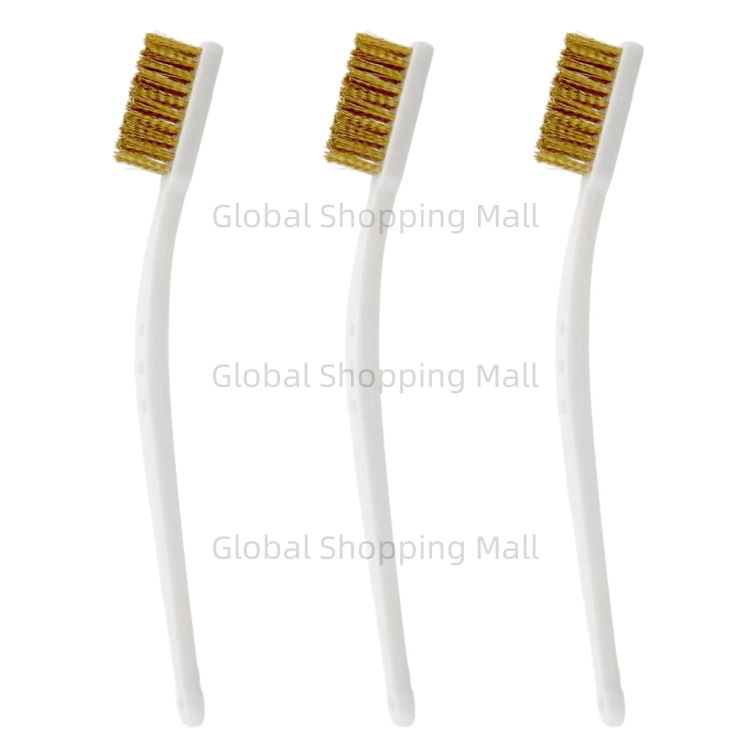 Small Brass Brush 3PCS Brass Wire Brushes for Cleaning 3D Printer Nozzle Clean Wire Toothbrush Tool for Polishing Rust Removal