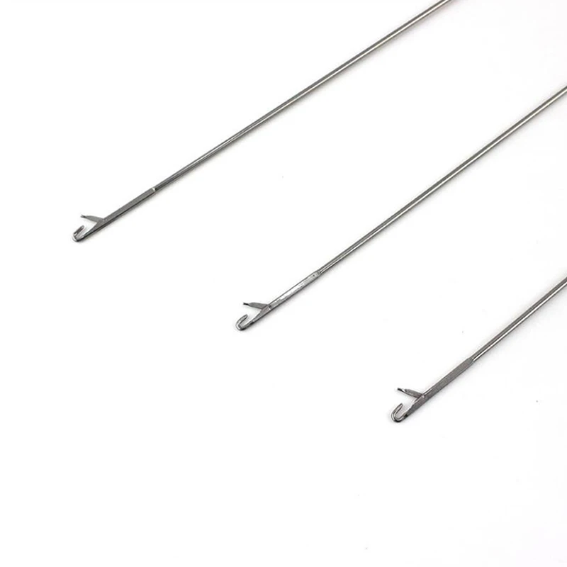 1pcs Stainless Steel Sewing Loop Turner Hook Turning Fabric Tubes Strap Tool