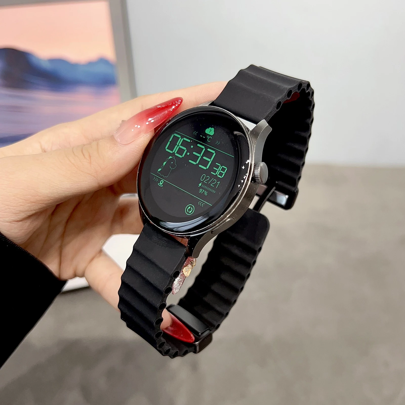 Cinturino in silicone oceano 22mm 20mm per Samsung Galaxy Watch 7 6 5 4 40mm/44mm cinturino magnetico per Galaxy Watch 6 Classic 43mm 47mm