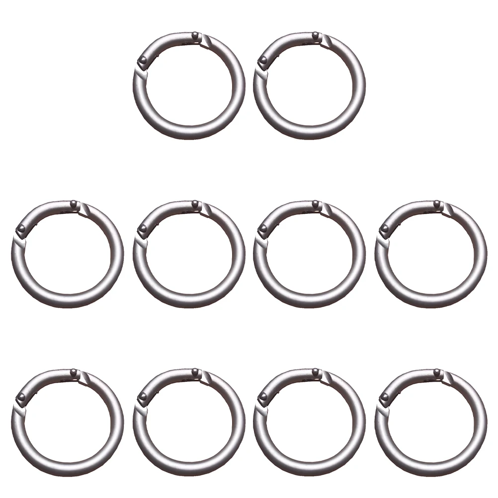 

10 Pcs Carabiner Aluminum Hook Multifunctional Climbing Buckle Snap Clip Hooks Locking Camping Keychain Buckles Alloy Outdoor