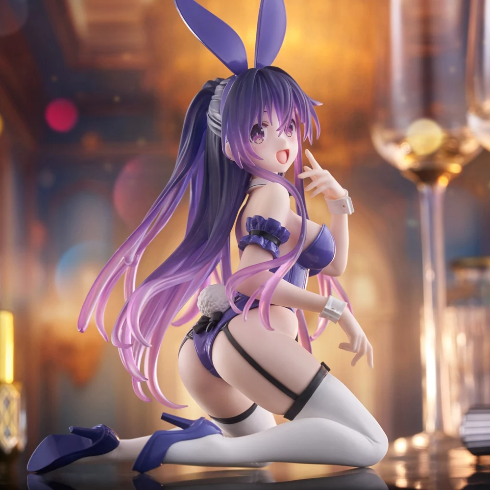 Pre-Order TAiTO Date A Live V Desktop Cute Tohka Yatogami (Bunny Ver.) 13cm Anime Figure Model Ornament Toys