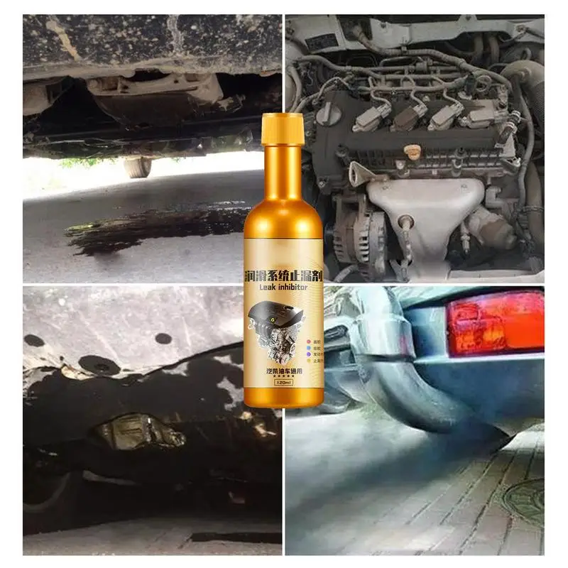 Leak Proof Engine Oil Additive 120ml Lubrication Motor Oil Additive Stop Leak Oil Stop Leak Additive For Car Engine Seal