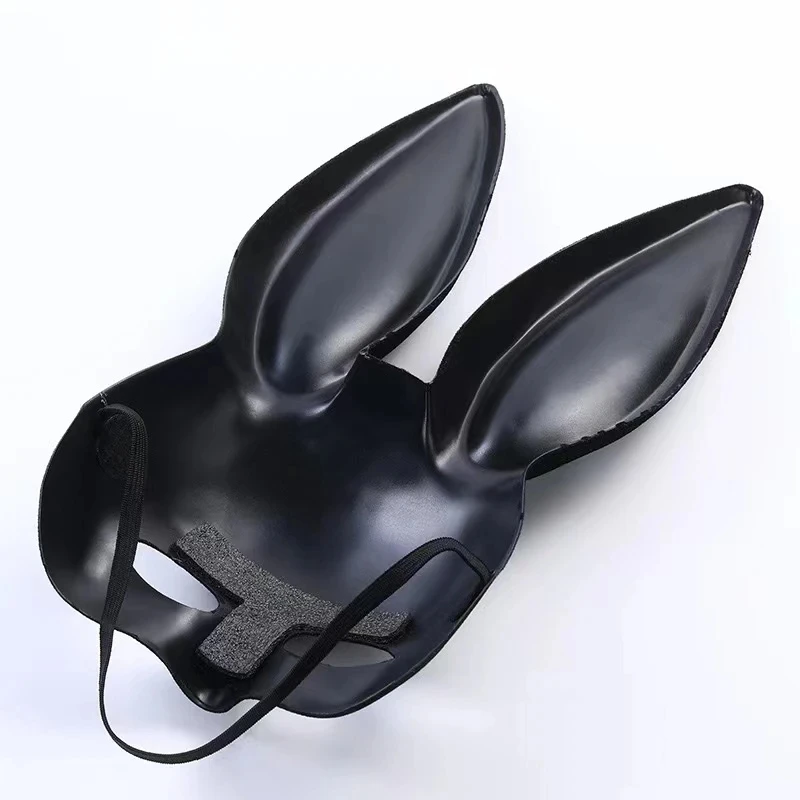 Sexy Bunny Ears Mask Festive Nightclub Bar Dress Up Cosplay Anime Jogos Acessórios Máscaras Negras Sexy Woman Props Presentes de Natal