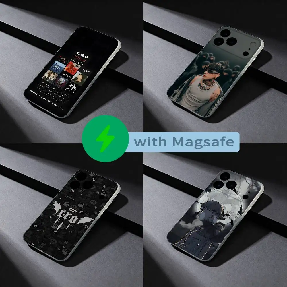 

Rapper C.R.O Crocraxker Phone Case For iPhone 17,16,15,14,13,12,X,XS,Pro,Max,Plus,E,Air,Mini with Magsafe Magnetic Liquid TPU