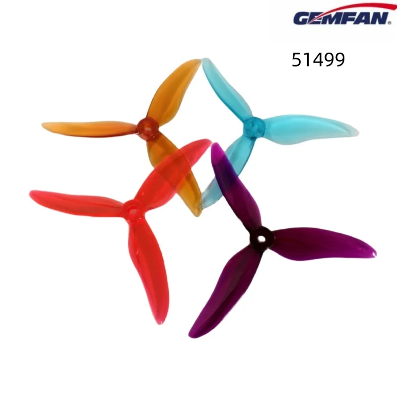 4 قطعة/Gemfan 51499 5 بوصة 3-Blade المروحة عالية الكفاءة لسباق طائرة بدون طيار FPV سلسلة إعصار مراوح GEMFAN الأكثر مبيعًا