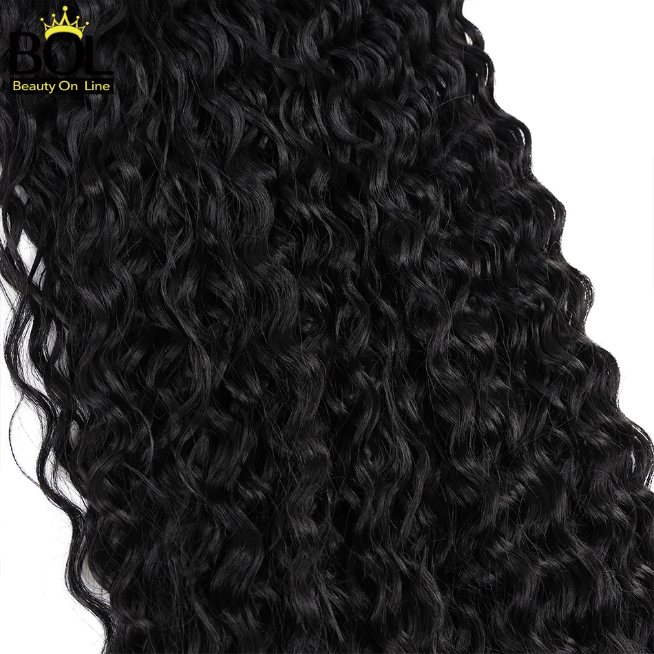 BOL CURLY สังเคราะห์ผม Organic Hair Extensions 32 นิ้ว Ombre สีบลอนด์ผมปลอมสําหรับผู้หญิงทนความร้อน Water WAVE