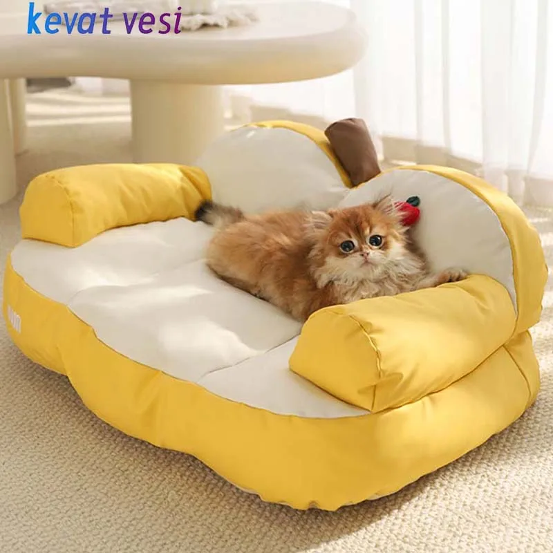 Waterproof Cat Bed Super Soft Cozy Pet Sleeping Mat for Small Medium Dogs Cats Thicken Non-slip Dog Cat Sofa Pet Supplies