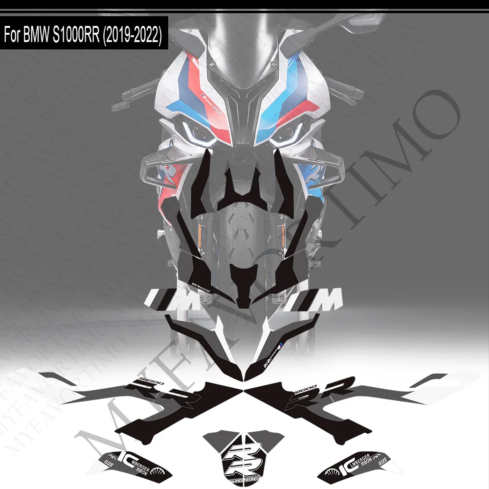 For BMW S1000RR S 1000 RR S1000 M M1000RR 2019 - 2022 Motorcycle Sticker Fairing Protector Decals Oil Fuel Tank Pad Protector