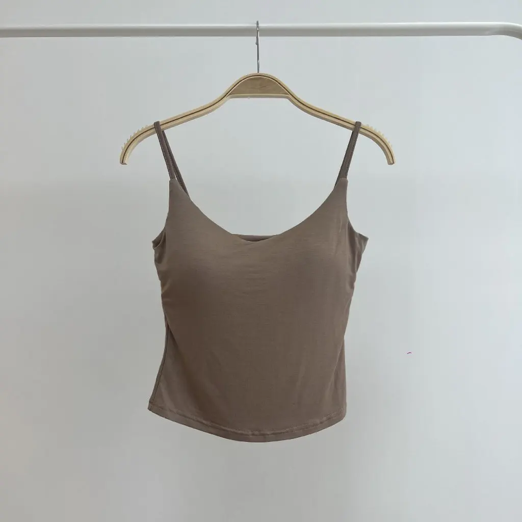 

Modal Chest Pad Camisole 1133 Women's Tank Top with Built-in Bra Pad Fashionable Comfortable Ladies' Camisole