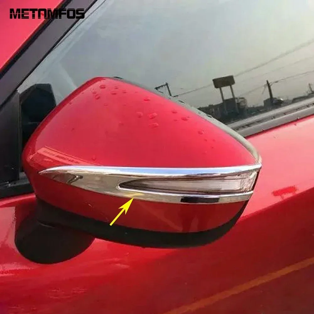 Rearview Side Mirror Strip Molding Trim For Mazda CX3 CX-3 2014-2022 2023 2024 CX5 CX-5 2015 2016 Chrome Accessories Car Styling