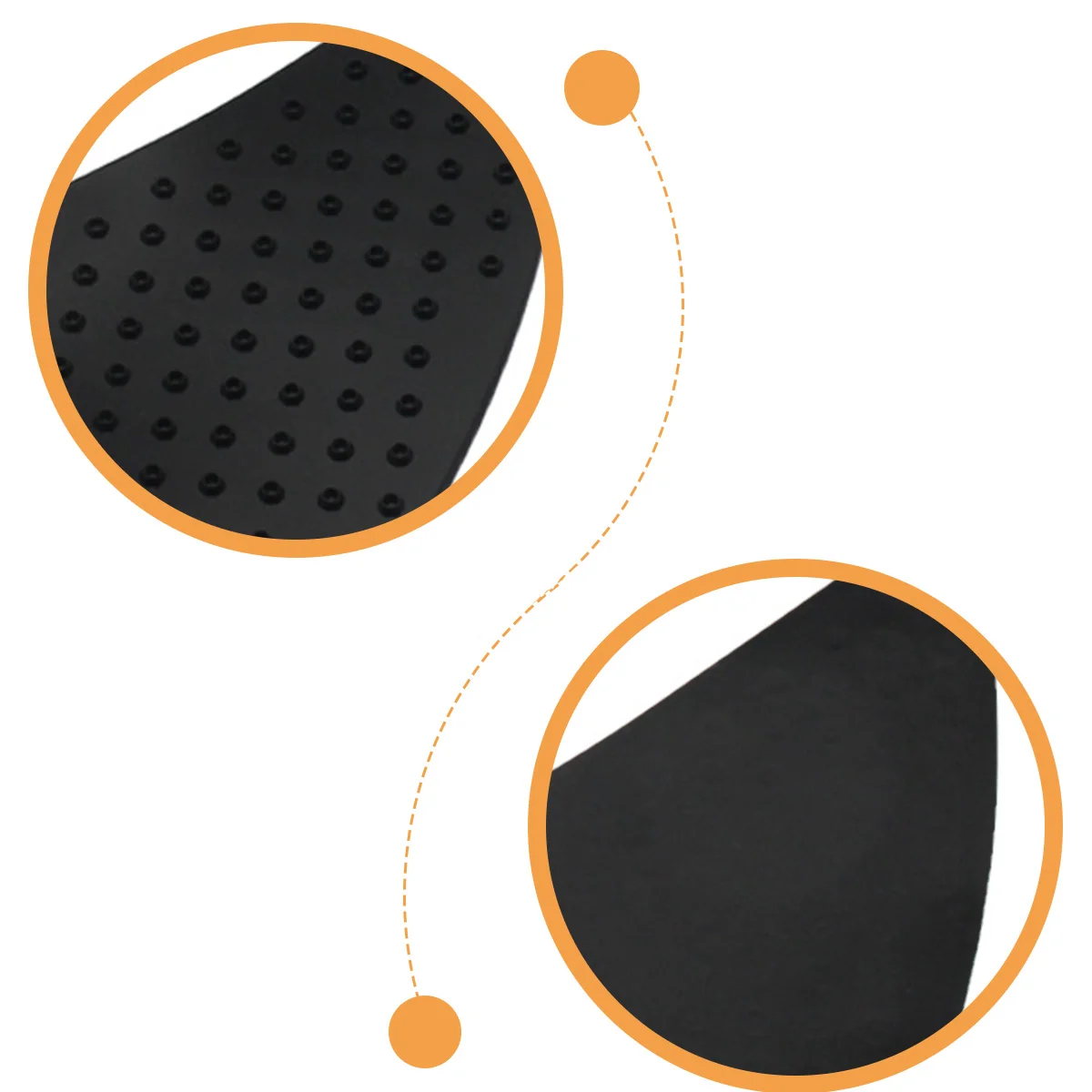 

2pcs 1 Pair Motorcycle Fuel Pads Non-Slip Traction Side Protective Rubber Grip Pad Universal Motorbike Gas Tank Pad For Oil Tank