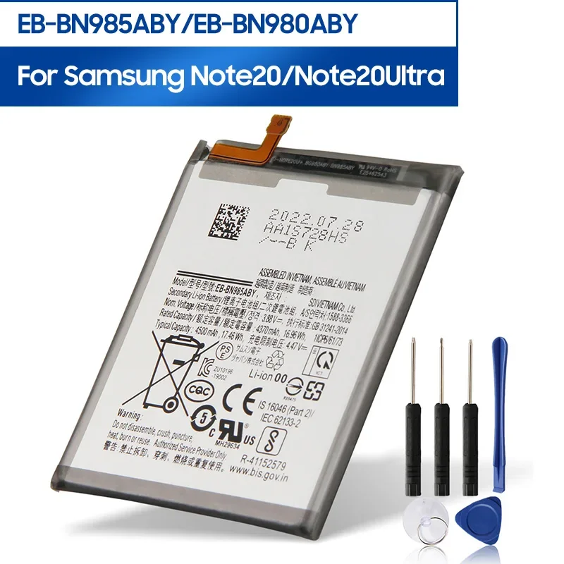 

Phone Battery EB-BN980ABY EB-BN985ABY For Samsung Galaxy Note20 Note 20 Note 20 Ultra Note20 Ultra with Tools