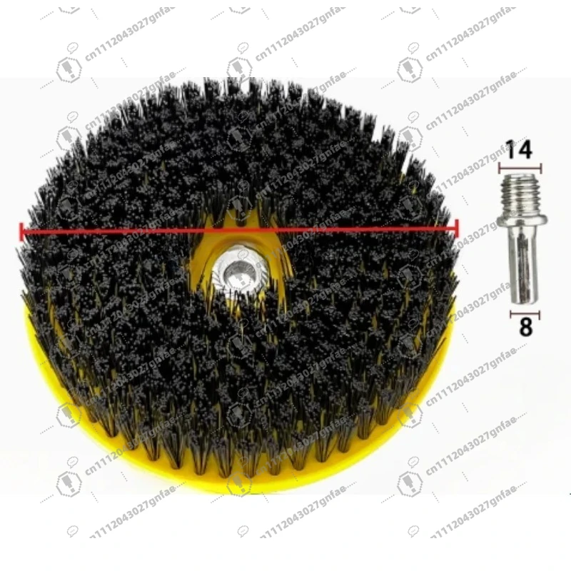 Diameter 185mm Electric Cleaning Brush Super Hard Brush BathroomTiles Large Bristle Floor Kitchen Carpet Multifunctional Machine