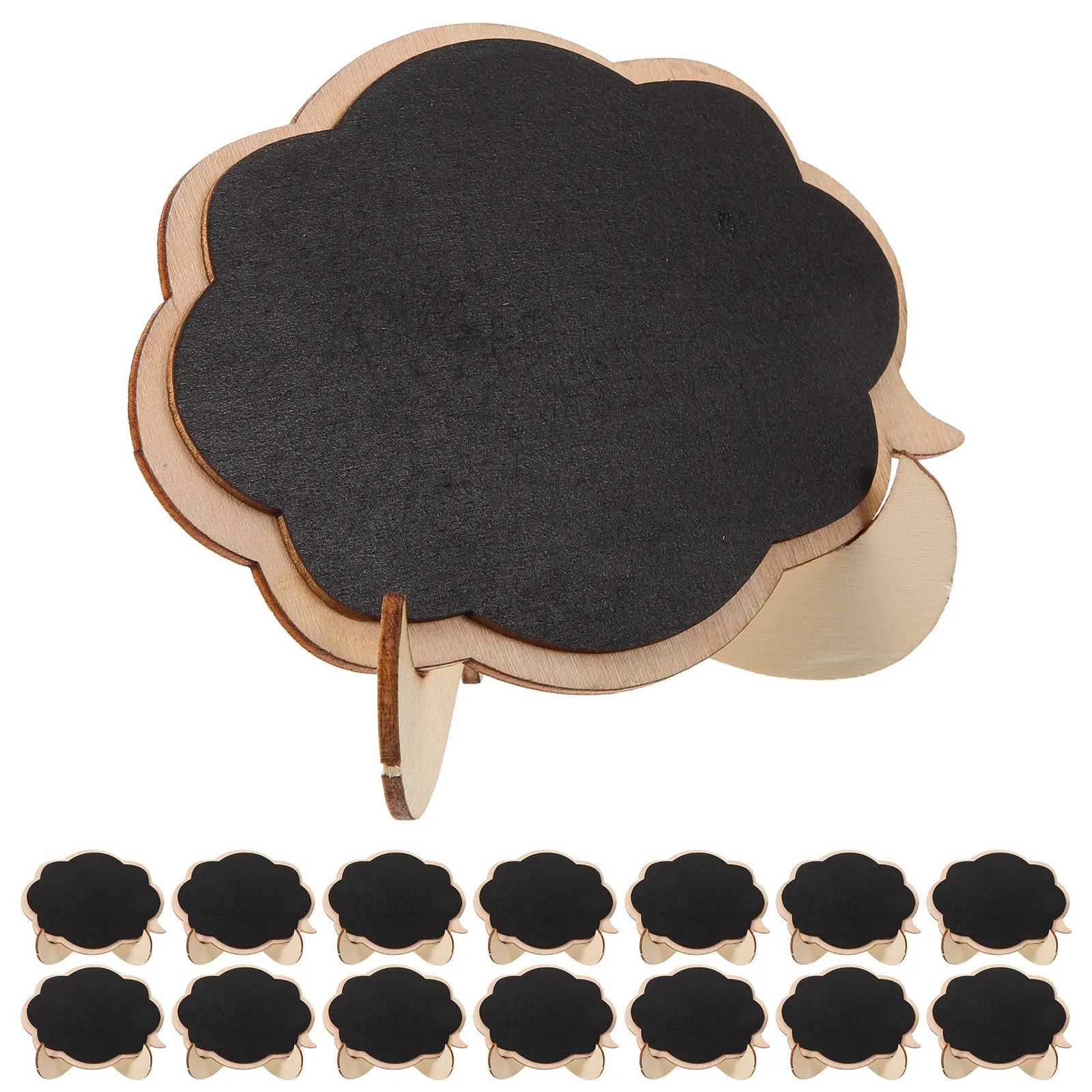 20 قطعة سبورة خشبية صغيرة علامة سبورة صغيرة لقائمة عرض الرسائل ديكور سطح المكتب في محلات المكاتب والمنازل #1