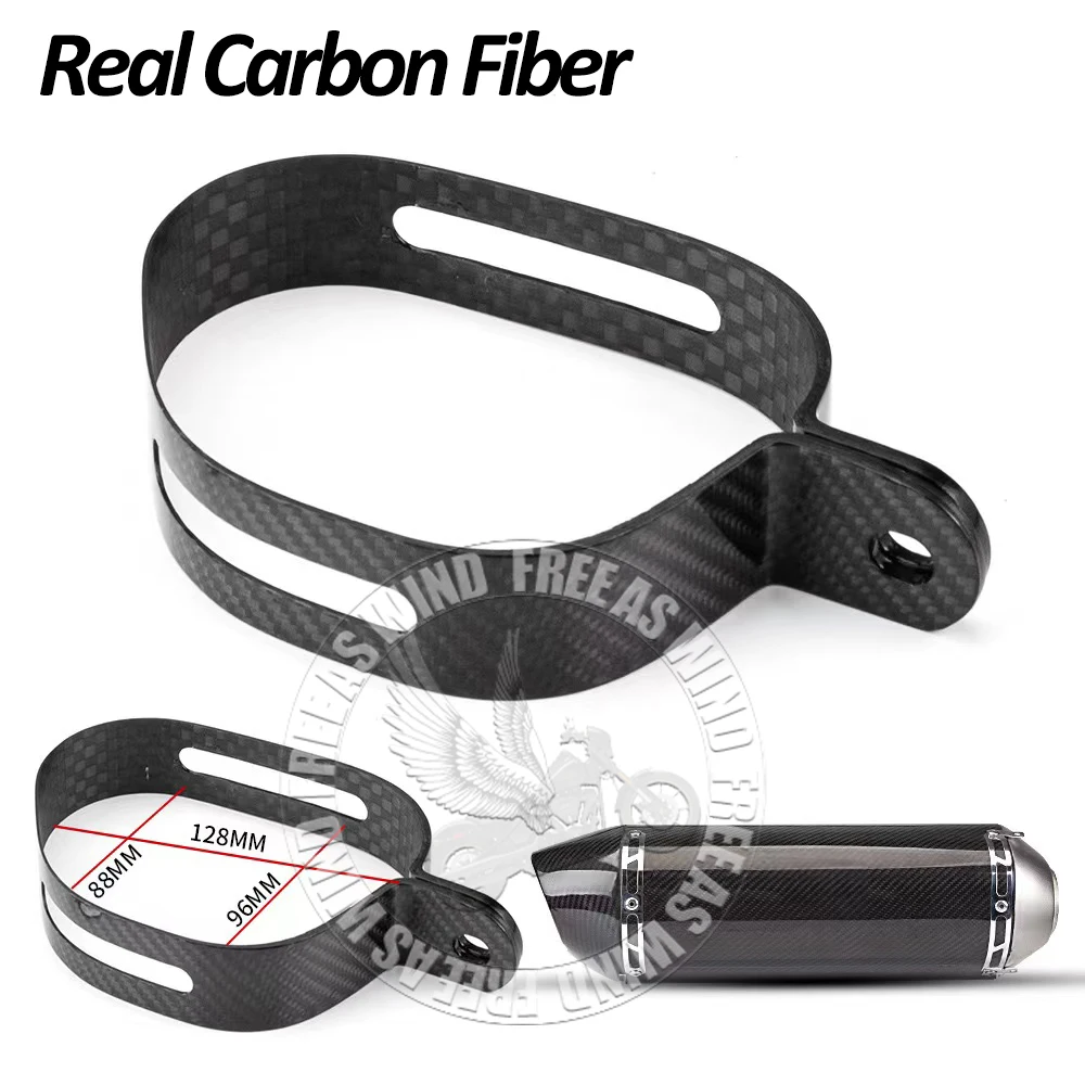 

High Quality Yoshimura R77 Exhaust Muffler Pipe Fixing Clip Carbon Fiber Fixed Clamp Stainless Steel Fixed Ring With Bolt ＆ Nut