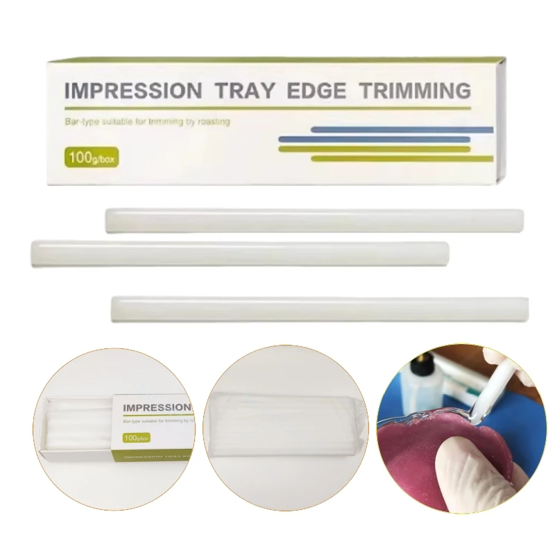 Dental Impression Tray Edge Trimming Wax ISO Functional Rebasing&Relining Impression Material Removable Denture Edge Molding Wax