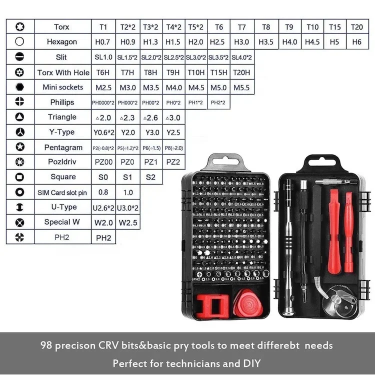 Professional Repair Tool Set Xlw-115 Multi Use