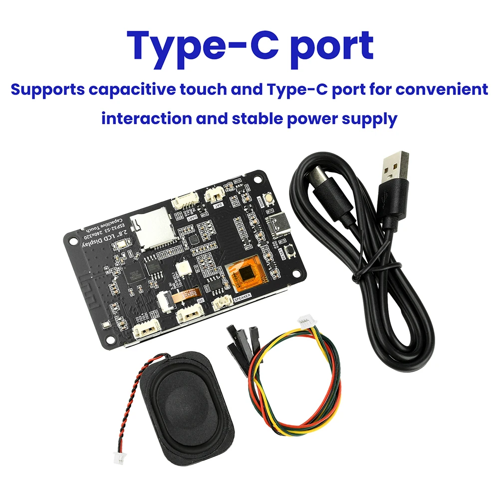 ESP32-S3 Entwicklungsboard WiFi Bluetooth 2,8-Zoll TFT Kapazitiver Touchscreen Intelligentes Displaymodul Typ-C für Edge AI DIY – Detail 6