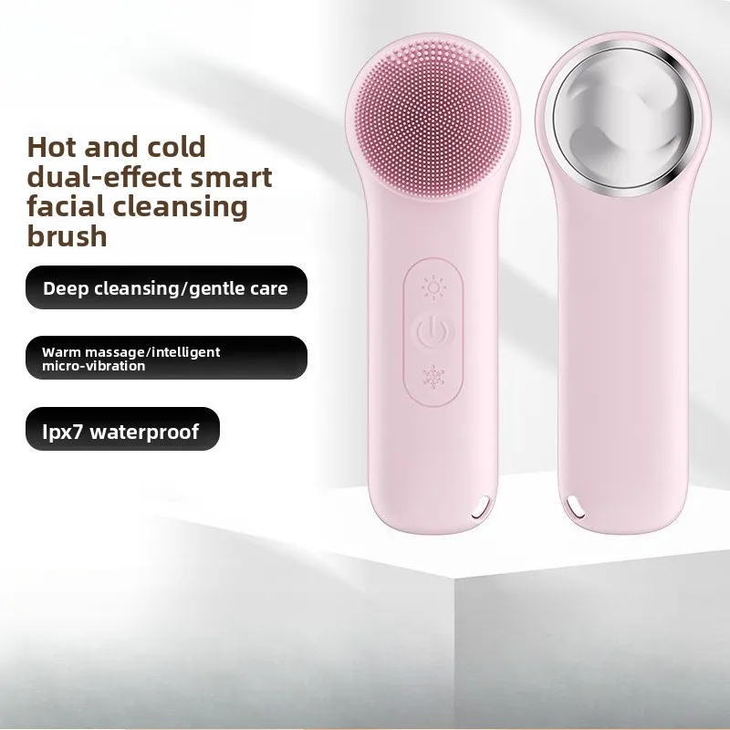 

Portable Electric Facial Cleansing Instrument Silicone Washing Brush Deep Pore Cleaning Tool for Home and Travel Skincare