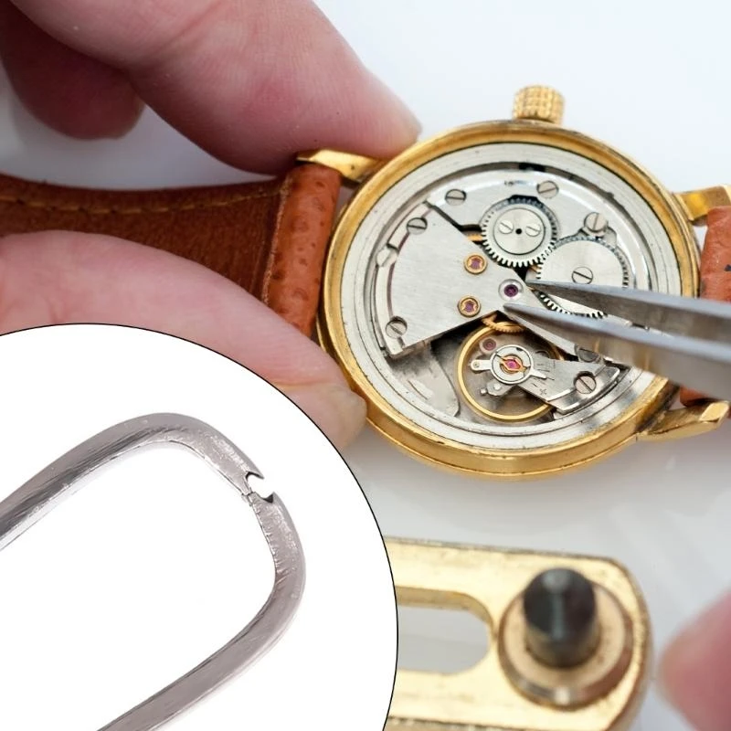 

Stainless Steel Tweezers With Nonslip Handle, Essential For Watchmakers Jewelers