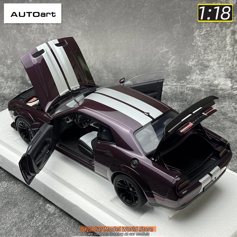 AUTOart 1/18 skala Nowy DODGE CHALLENGER SRT JAILBREAK 2022 Model samochodu Statyczna dekoracja Kolekcja na prezent świąteczny