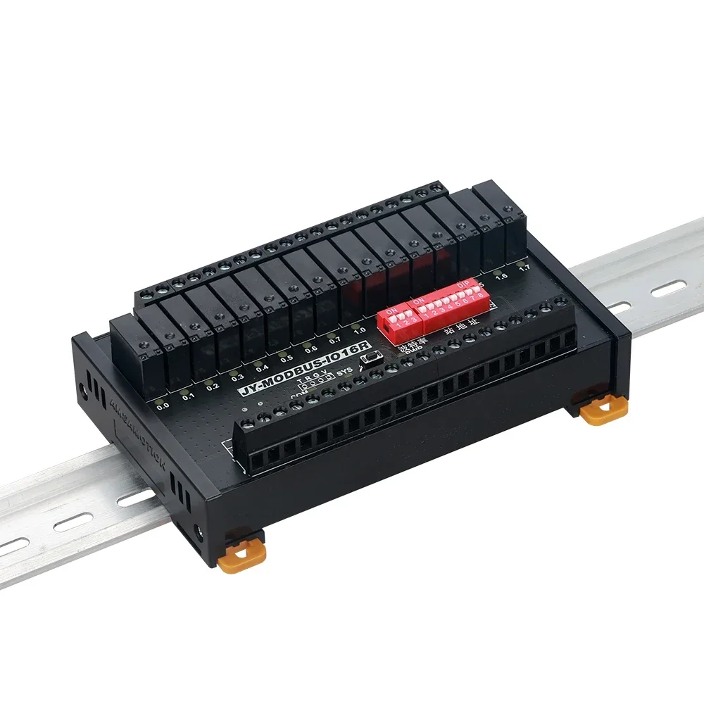 AMSAMOTION Simple Version JY-MODBUS-2AI 8AI 4AI 4AO 8AO RTU Output Convert Analog Acquisition 16 Input Digital Relay