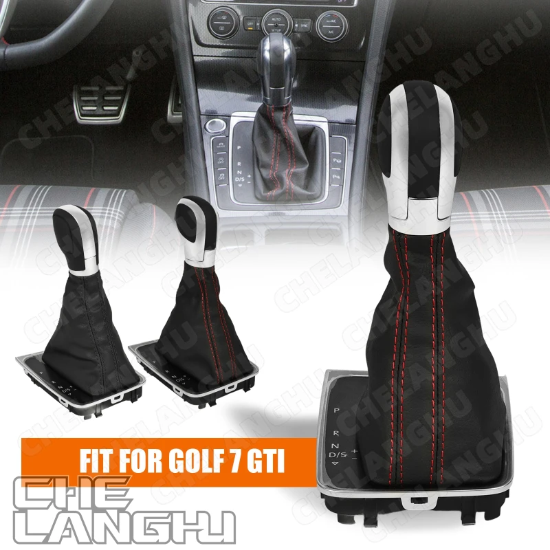 

Automatic Gear Shift Knob Boot Modification For Volkswagen VW Golf MK7 Golf 7 GTI LHD Car Accessories Button Various AT Handball