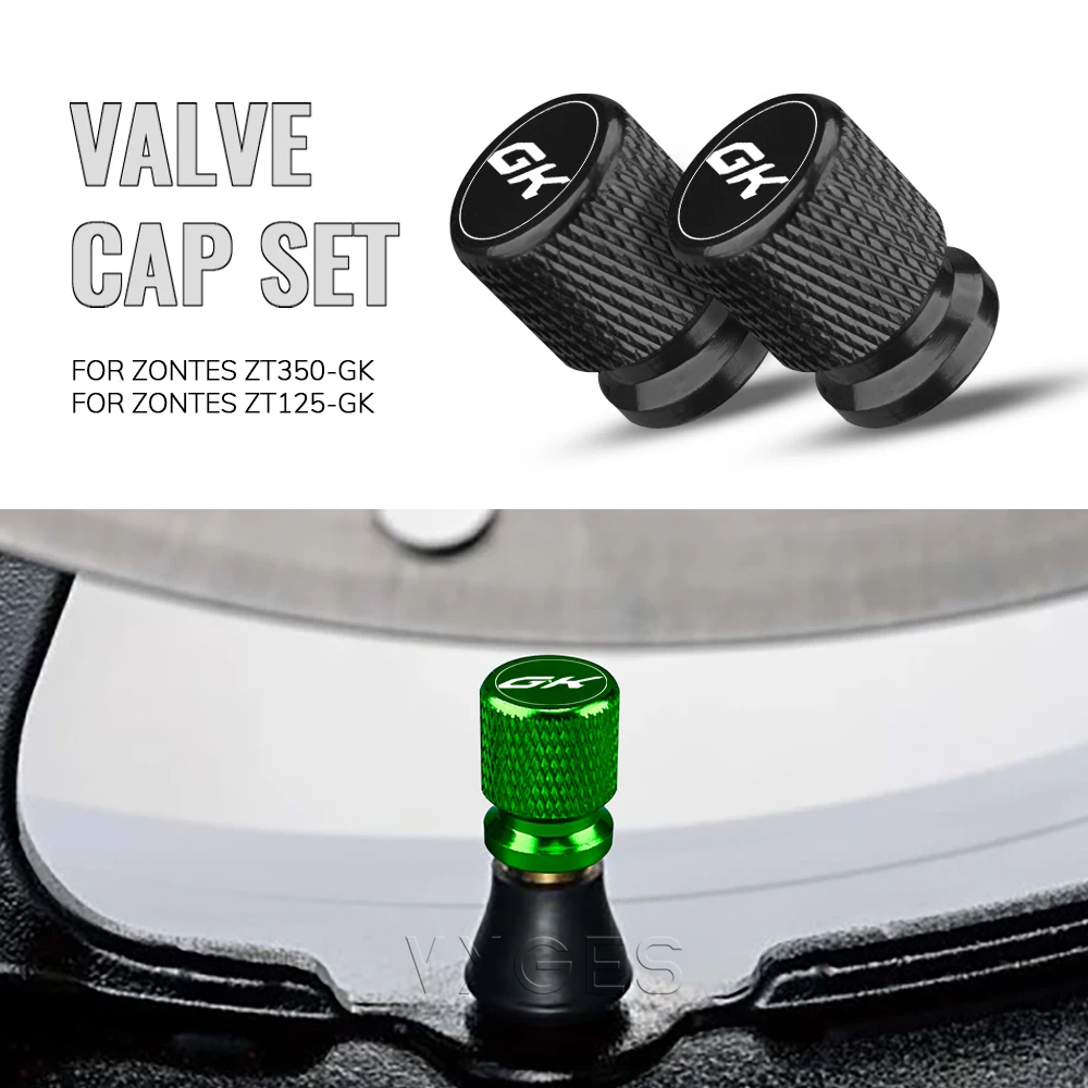 For ZONTES ZT350-GK ZT350GK ZT125GK 350GK 125GK Motorcycle Accessories Standard Valve Cap Set Tire Caps Set CNC Aluminum