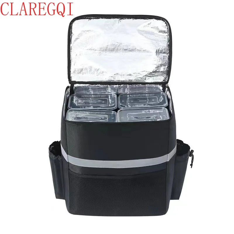 Ridersdelivertakeawaysinsulated lunch bag Lurge capacity picnic outdoor camping multi function Reusable Be waterproof leak proof
