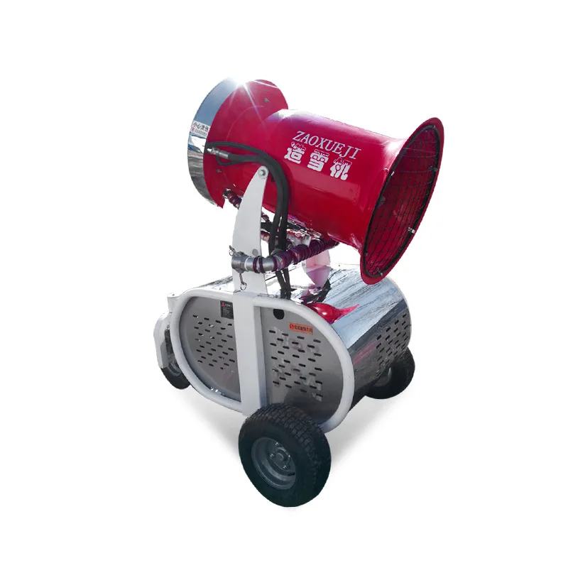 Outdoor Ski Resort Snowmaking Machine Playground Artificial Snowfall Machine Mobile Snowspray Automatic Snow Cannon