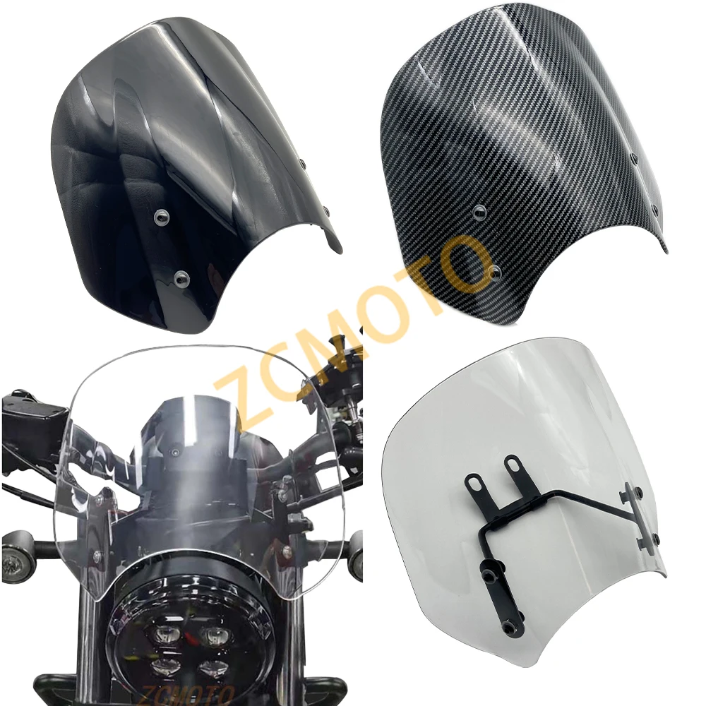 

Motorcycle Front Windshield Extended Spoiler Air Deflector for Honda Rebel CMX300 CMX500 CM300 CM500